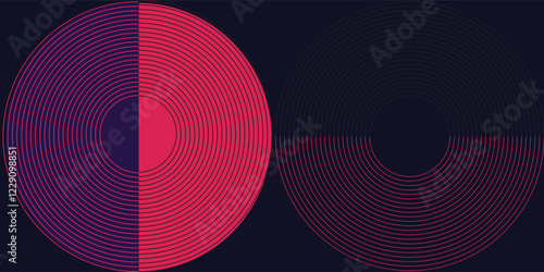 Trendy Modern Abstract Template Design. Geometric Minimal Shape Elements. Innovative Layout and Creative Illustrations. Minimalist Art