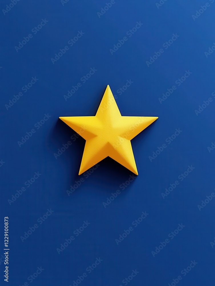 Obraz premium Five stars customer product rating review flat icon for apps and websites