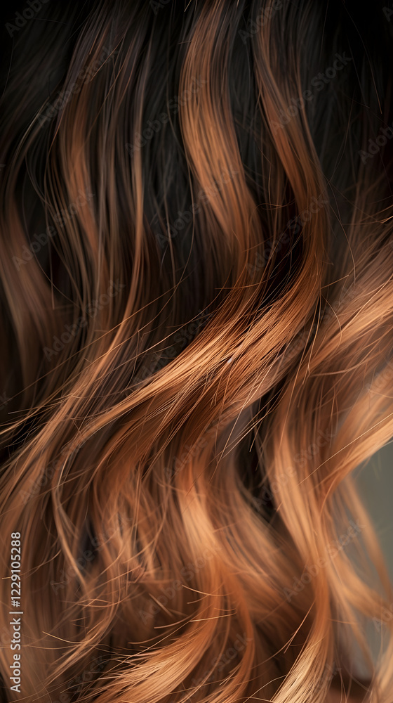 Elegantly Displayed Ombre Hair Coloring technique on Wavy Hair Elegantly Displayed Ombre Hair Coloring technique on Wavy Hair