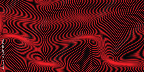 Vector red line background curve element with white space for text and message design, overlapping layers, vector