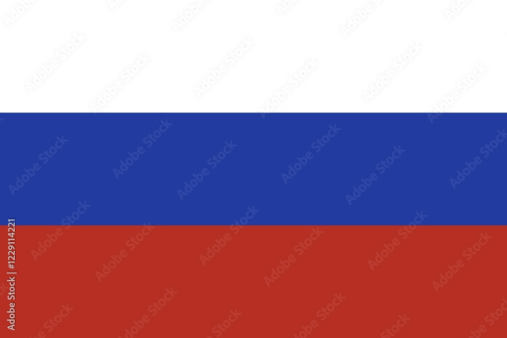 Fototapeta premium Flag of Russia, Vector illustration
