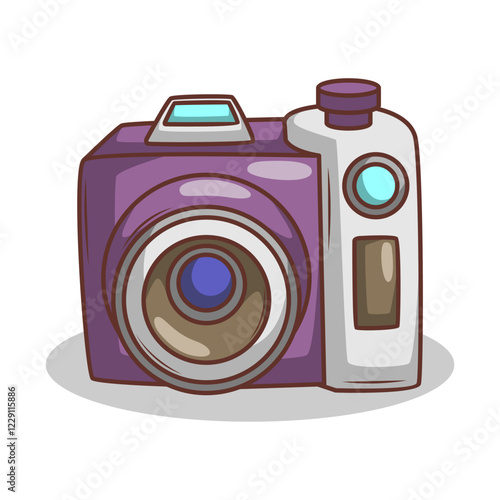 retro film cartoon camera illustration