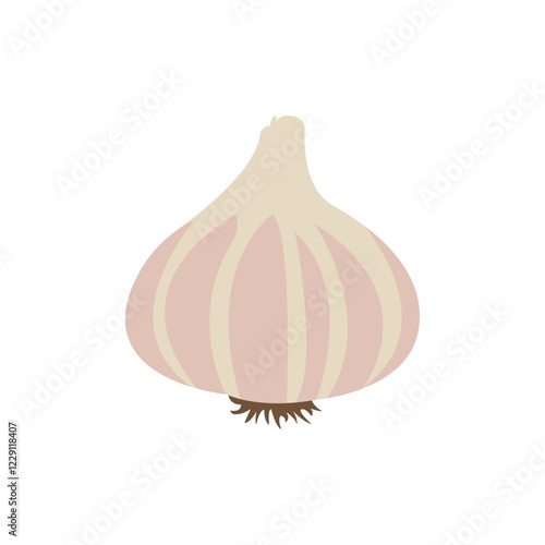 garlic onion vector symbol sign icon illustration 
