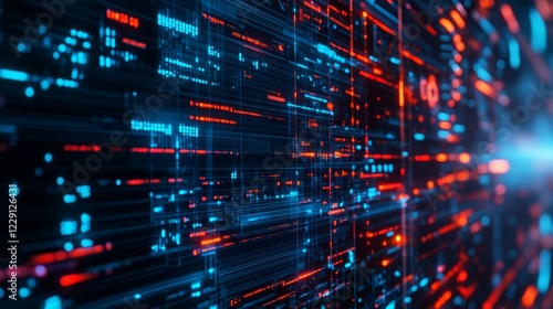 Analysts use computers and dashboards for business data analysis and information management systems.