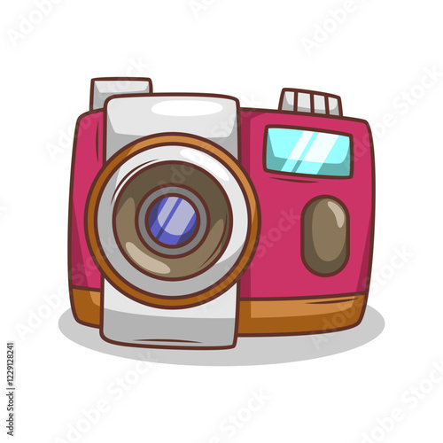 retro film cartoon camera illustration