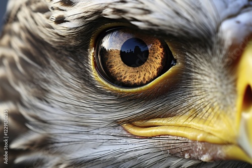 Bald eagle's eye. KI generiert, generiert, AI generated photo