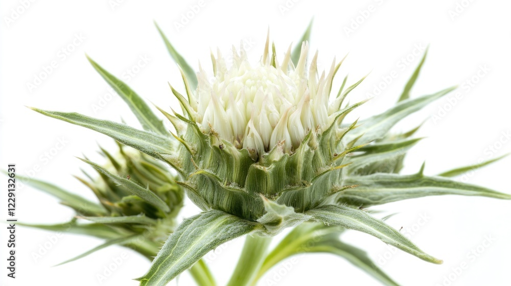 Fototapeta premium A high-quality photo of a flower taken from a unique angle, perfect for use in designs or as a decorative image