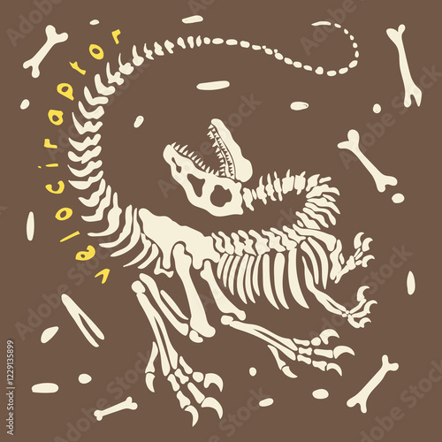 velociraptor bone ruins