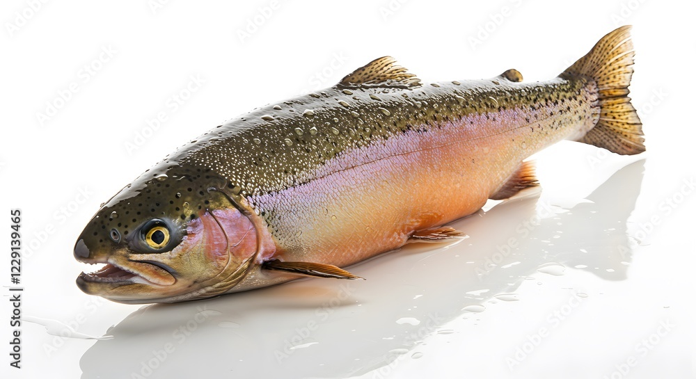 Fresh Steelhead Trout Fish High Resolution Image Fresh Steelhead Trout Fish High Resolution Image