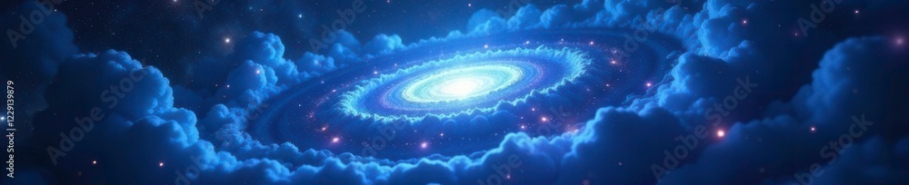 custom made wallpaper toronto digitalSwirling clouds of blue light within a star's core, nebulae, radiant
