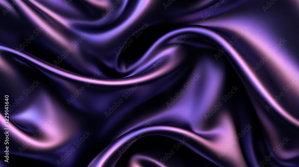 Fototapeta premium Blue silk background HD 8K wallpaper Stock Photographic Image