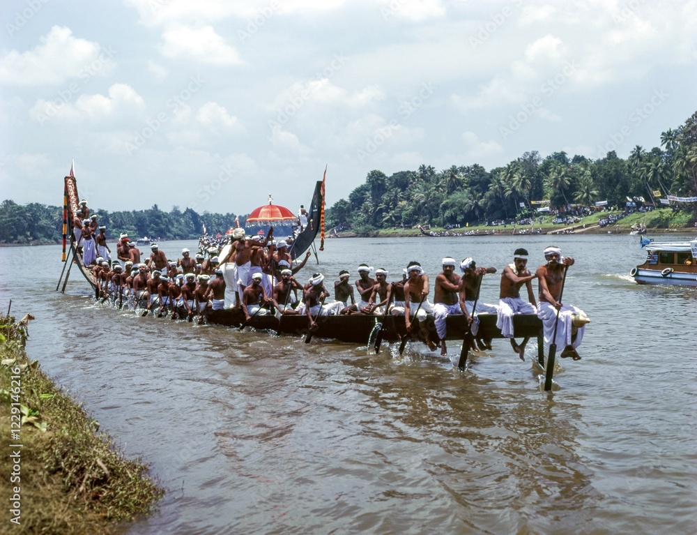 custom made wallpaper toronto digitalBoat racing in Aranmula during Onam festival, Kerala, India, Asia