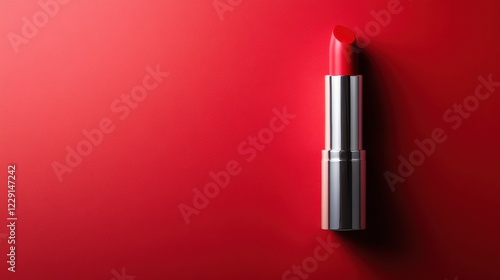 lipstick arrangement overhead view minimalist background photo