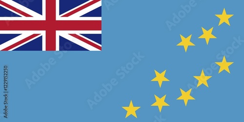 Free Download Flag of Tuvalu, Vector illustration - GFXLoad