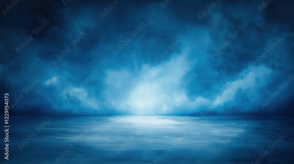 Elegant dark blue ombre background with soft glowing light and depth effect Elegant dark blue ombre background with soft glowing light and depth effect