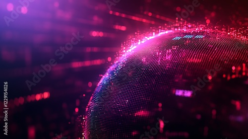 Futuristic Digital Earth with Glowing Connectivity