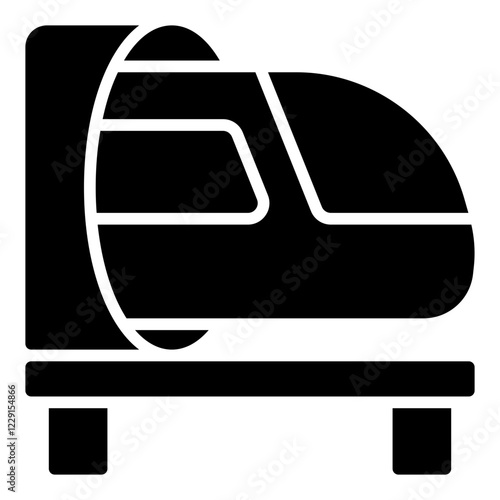 Hyperloop glyph icon