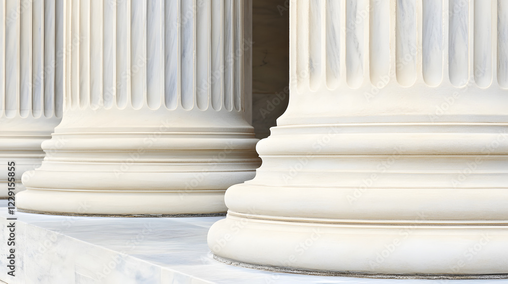 Majestic courthouse pillars towering against a clear blue sky, symbolizing justice and authority in architecture, with grand architectural details.
Majestic courthouse pillars towering against a clear blue sky, symbolizing justice and authority in architecture, with grand architectural details.