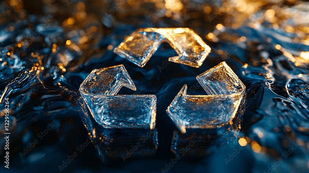 Close-up of a recycling symbol embossed on a plastic container, highlighting the texture and clarity, symbolizing sustainability and eco-friendly practices.