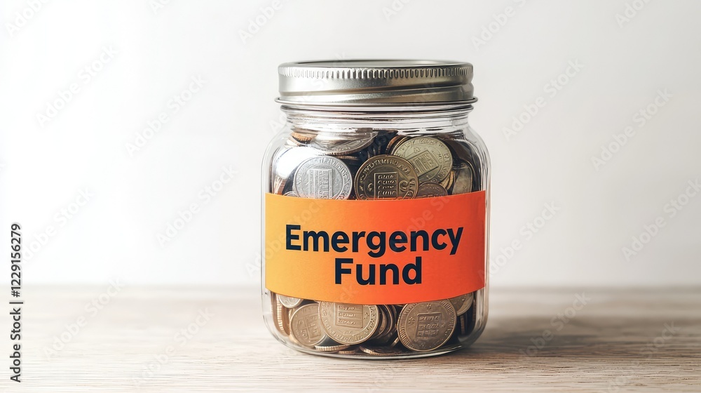 Emergency Fund Savings Jar for Financial Security and Planning Emergency Fund Savings Jar for Financial Security and Planning