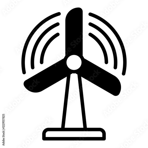 Renewable Energy line glyph icon