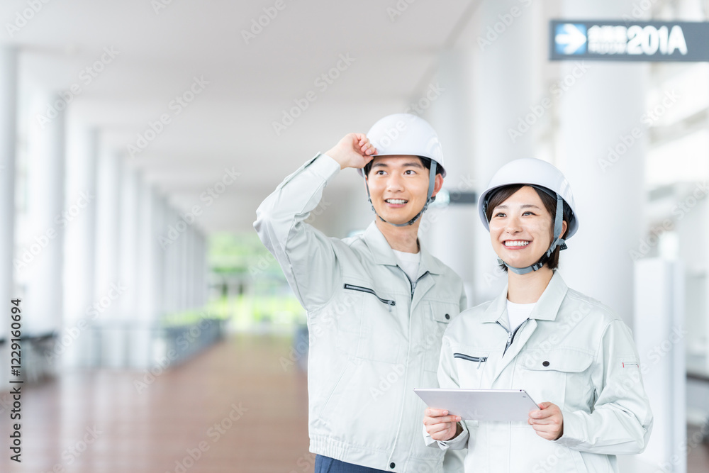 作業員の若いスタッフ