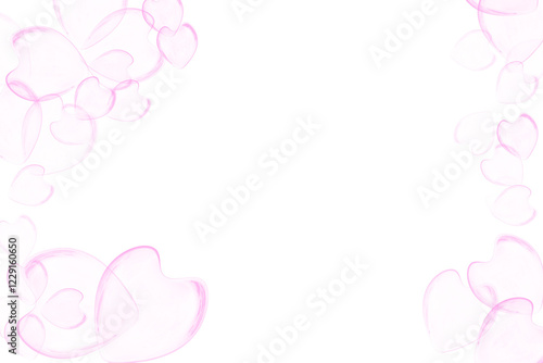 transparency 3D heart shape on transparented background photo