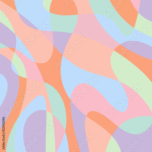 Wallpaper Mural Abstract background with wavy lines. Banner and cover for your design. Torontodigital.ca