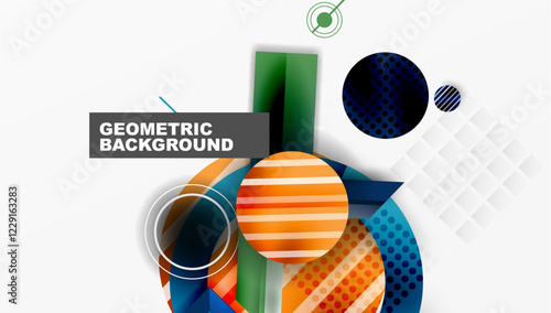 Dynamic complex geometric abstract background