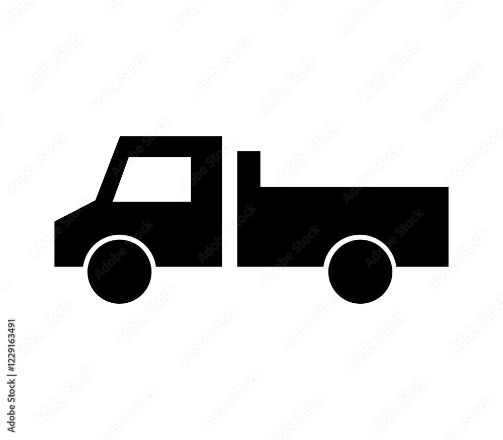 Truck illustrated in vector on white background Truck illustrated in vector on white background