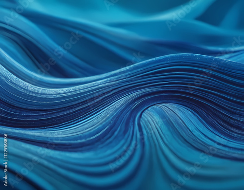 Fluid Silver Waves
