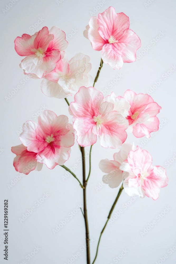 Fototapeta premium A beautiful vase filled with pink and white flowers