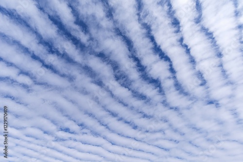 Wallpaper Mural Clouds, Altocumulus stratiformis perlucidus undulatus, Bavaria, Germany, Europe Torontodigital.ca