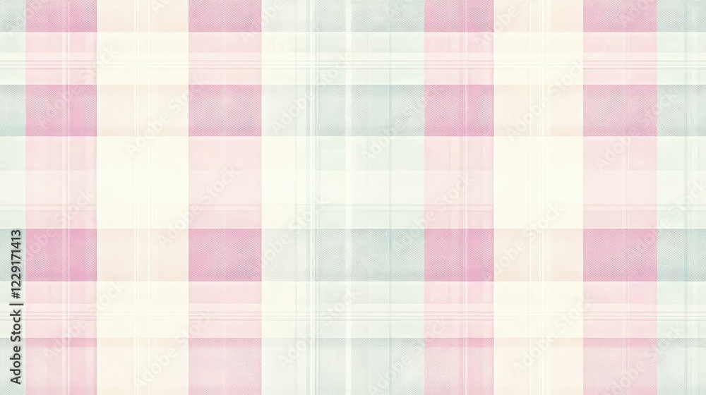 Soft Pastel Plaid Pattern Background Textile Design Soft Pastel Plaid Pattern Background Textile Design