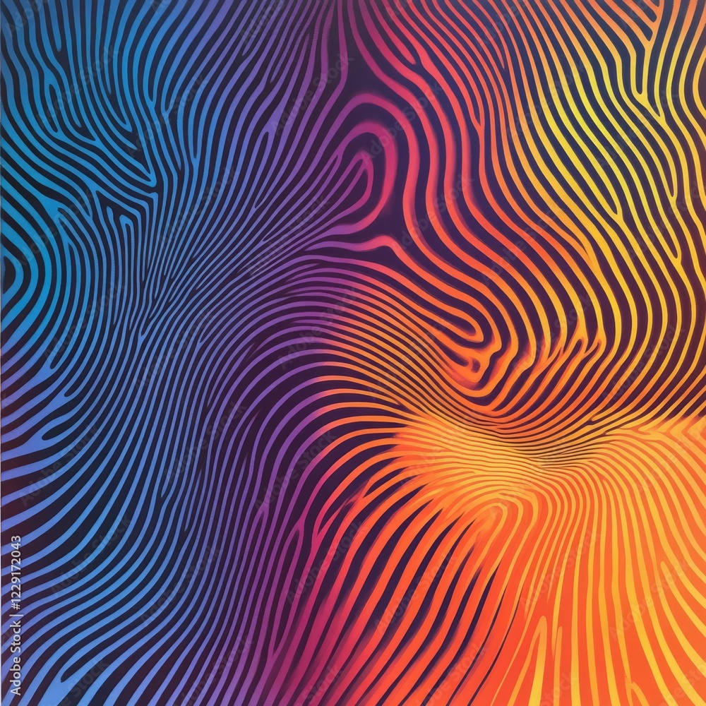 Colorful abstract design with flowing lines in blue and orange, creating a dynamic and vibrant visual effect. Colorful abstract design with flowing lines in blue and orange, creating a dynamic and vibrant visual effect.