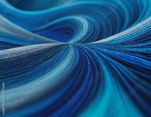 Fluid Silver Waves