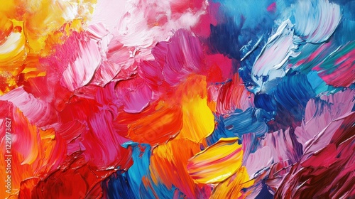 Wallpaper Mural Vibrant abstract creation studio colorful environment close-up view Torontodigital.ca