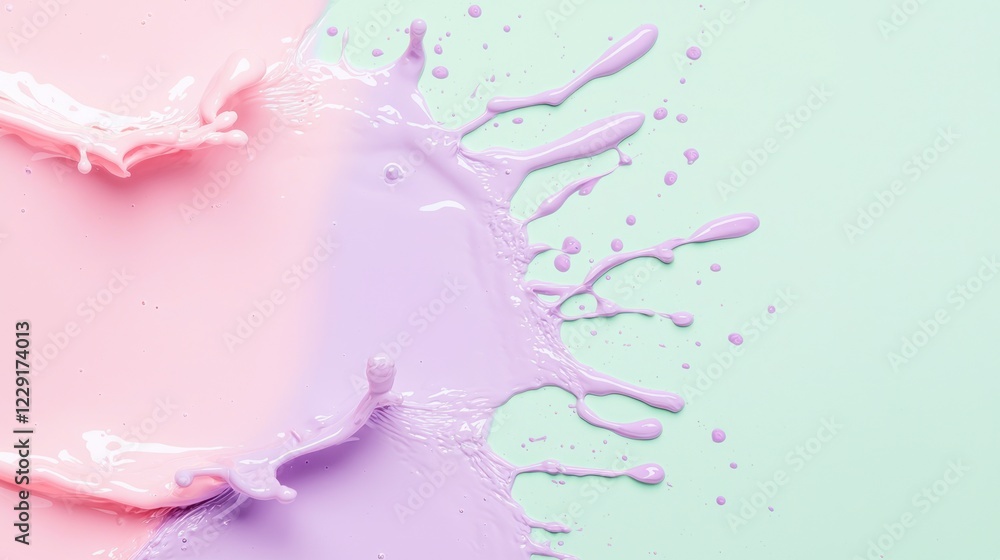 Pink and Purple Paint Splash Pink and Purple Paint Splash