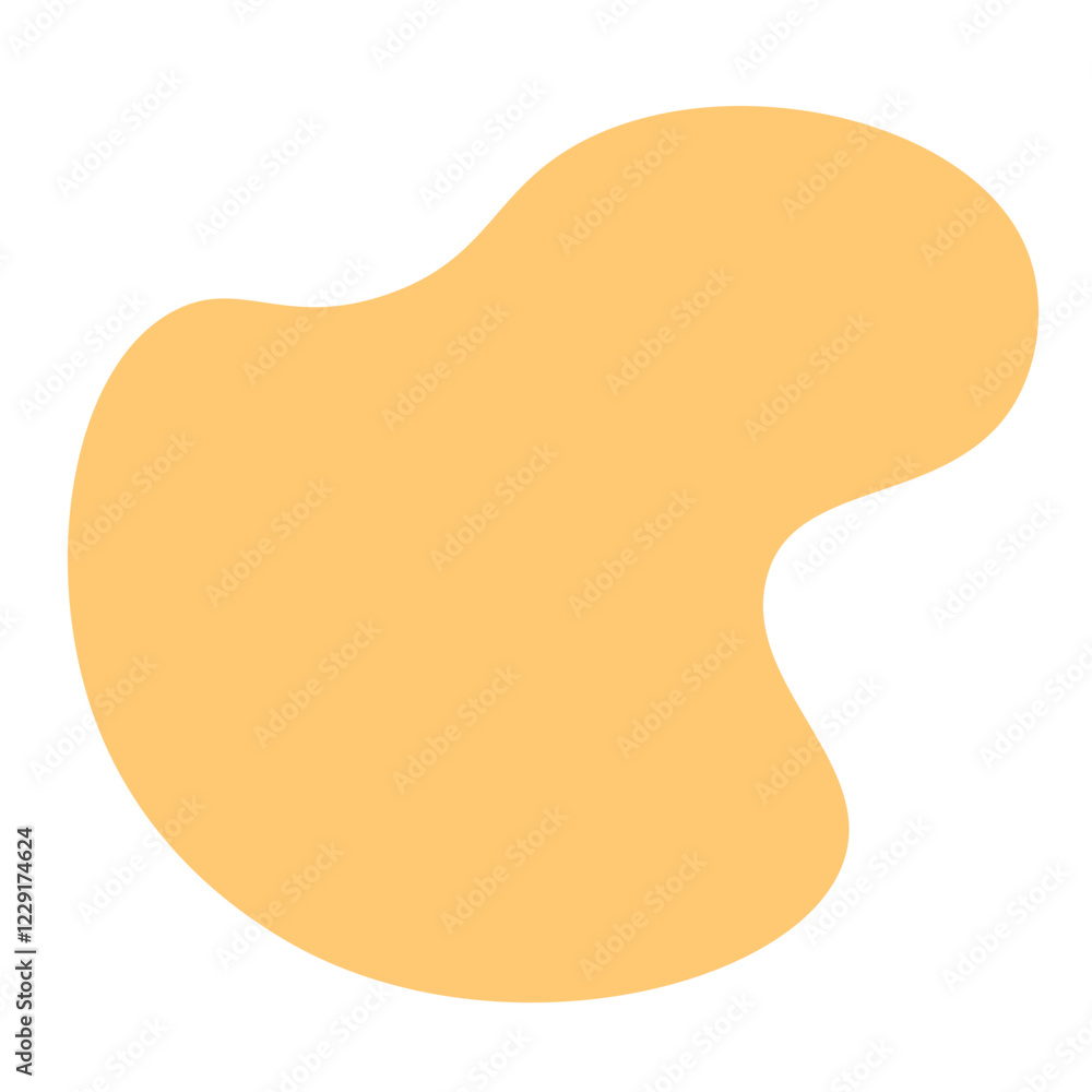 Soft Orange Abstract Blob Elements Illustration Soft Orange Abstract Blob Elements Illustration