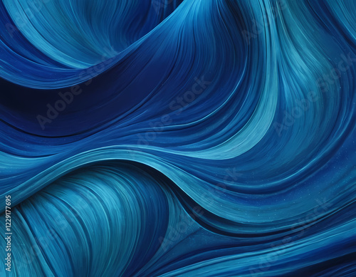 Fluid Silver Waves