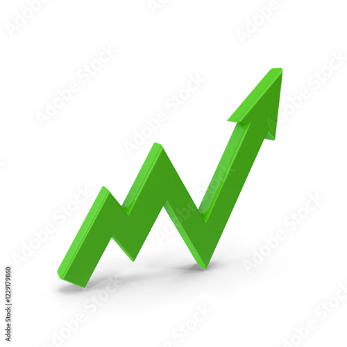 Foto Green upward arrow