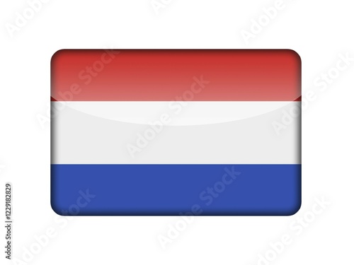 Free Download The Netherlands flag in the form of a glossy icon - GFXLoad