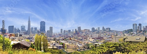 Skyline, Panorama, San Francisco, California, USA, North America