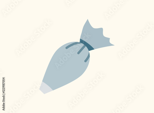 Illustration of an Baking Flat Piping Bag