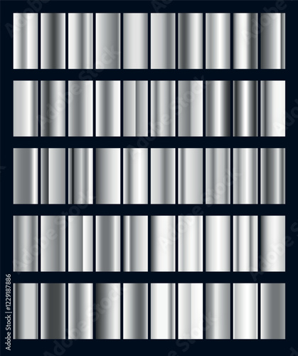 Wallpaper Mural Silver Gradient Textures Torontodigital.ca