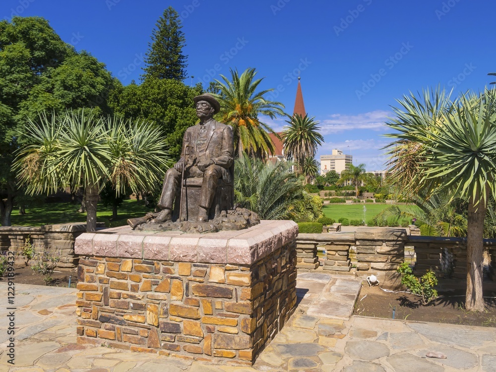 Hosea Kutako Memorial, 1870-1970, Head of State, Parliament Garden, Windhoek, Namibia, Africa