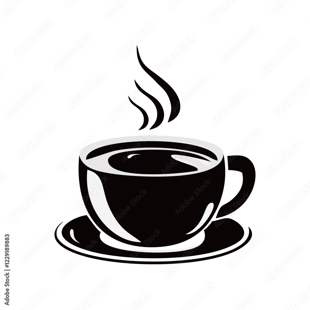 Fototapeta premium a cup of hot coffee