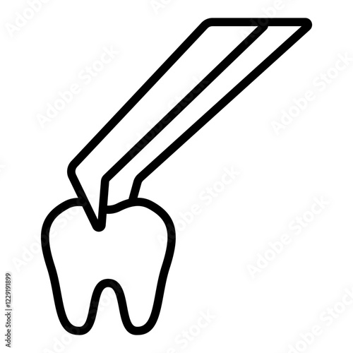 Dental Veneers line icon