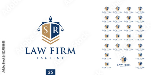 Set SA - SZ Law Firm Logo Design Inspirations