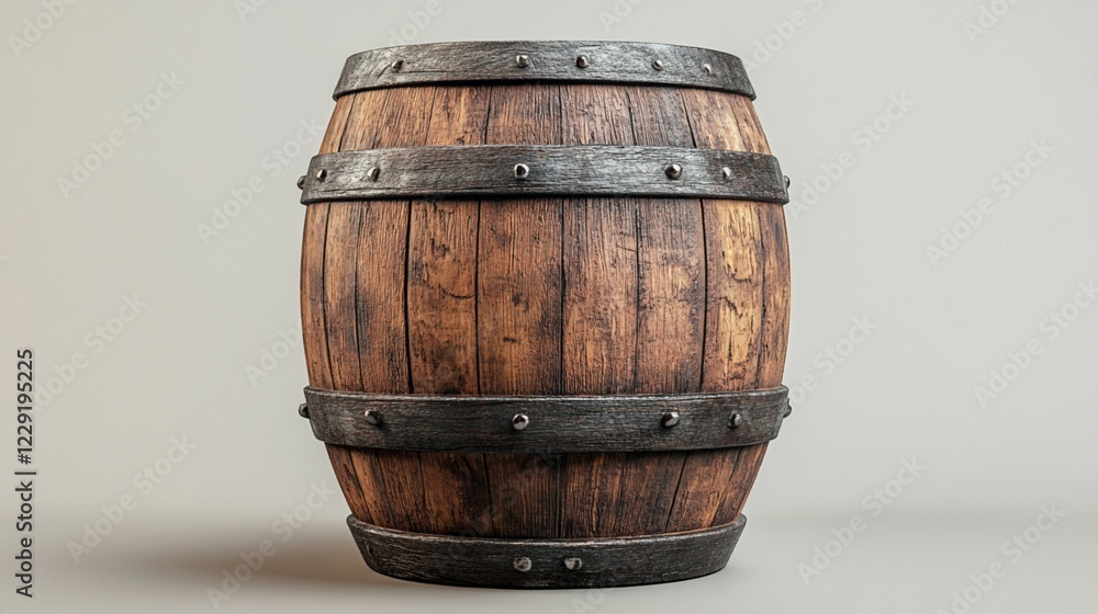 Obraz premium Wooden Wine Barrel